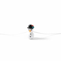 El Yapımı Porselen Kardan Adam Figürlü Kadın Kolye