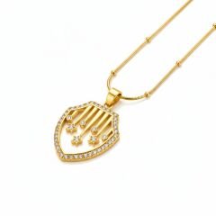 316L Paslanmaz Çelik Kadın Altın Kolye | YUSSO