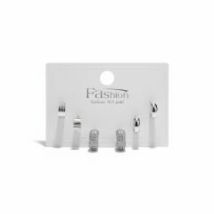 Minimal Tasarım 316L Çelik 6’lı Kadın Küpe Seti | YUSSO