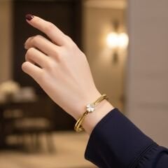 Kadın Paslanmaz Ayarlanabilir Kelepçe 316L Kararmayan – YUSSO