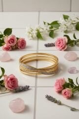 Kadın Gold Kelepçe Bileklik 316L