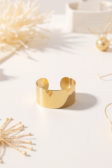 Kadın Gold Çelik Kelepçe 316L