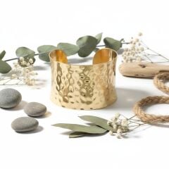 Kadın Gold Çelik Kelepçe 316L