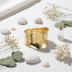 Kadın Gold Çelik Kelepçe 316L