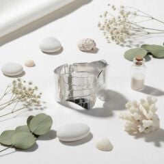 Kadın Gümüş Çelik Kelepçe 316L