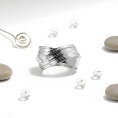 Kadın Gümüş Çelik Kelepçe 316L