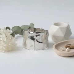 Kadın Gümüş Çelik Kelepçe 316L