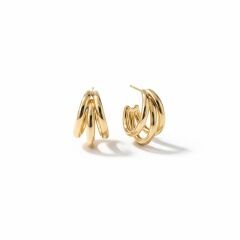 Kadın Gold Kaplama Halka Küpe